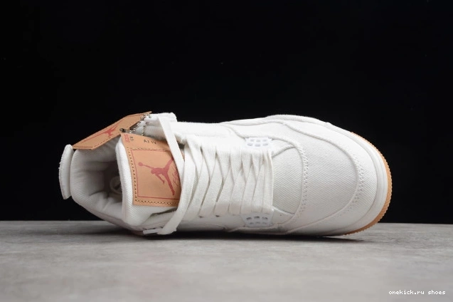 Rep x Levi's Air 4 Jordan 'White' AO2571-100 0723